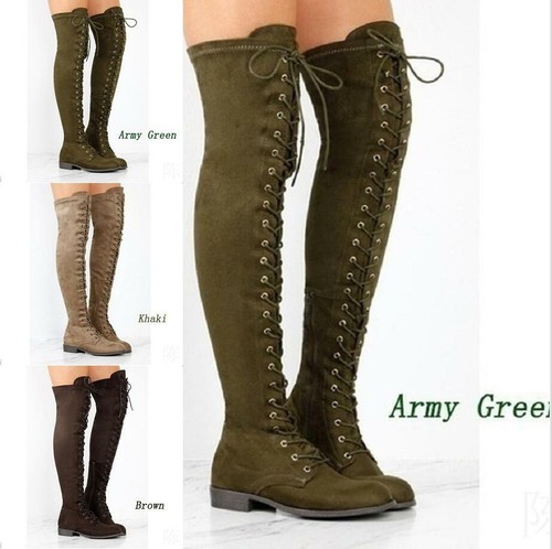 thigh high army boots